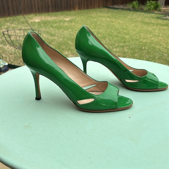 Manolo Blahnik Green Heels - Picture 5 of 10